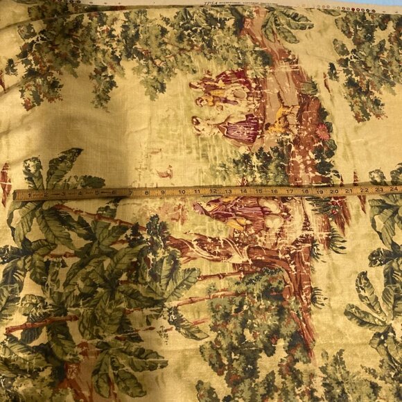 Bosporus Billiard Pastoral Scene Fabric 2+ Yards - Picture 6 of 6